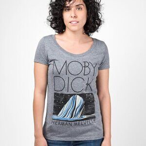 Out of Print Moby Dick Illustrated by Rockwell Kent Tee Ladies XXL